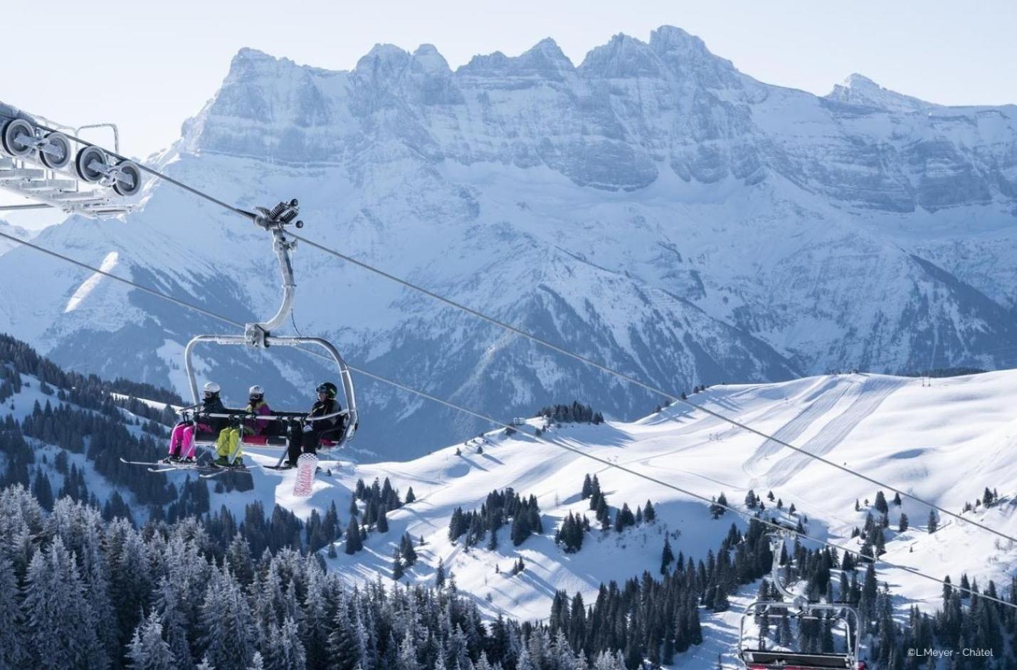 Toison Blanche Tba3 Cosy & Mountain 4 Pers Apartment Chatel Bagian luar foto